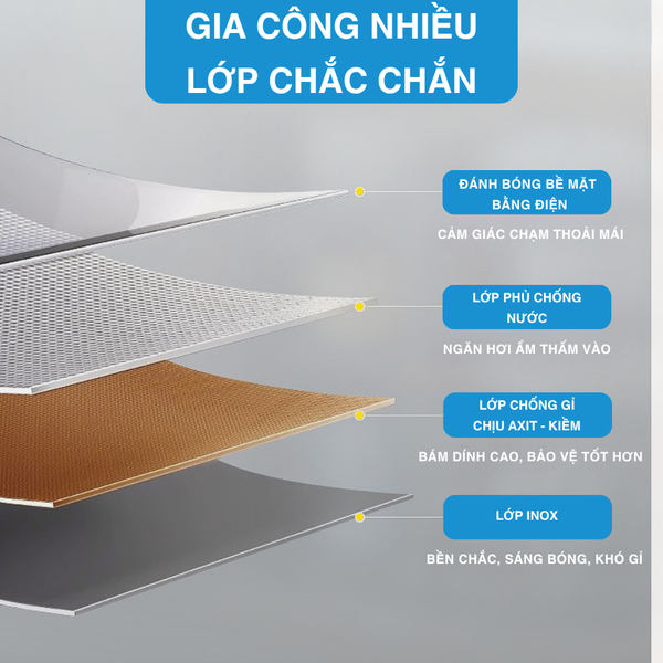 Kệ Bếp Để Xoong Nồi Chảo Nhiều Tầng Inox MARIS Có Thể Điều Chỉnh Độ Cao, Kệ Bếp Inox Đa Năng