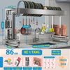 Kệ MARIS Úp Chén Bát Đĩa Trên Bồn Rửa Chén 2 Tầng Inox 304 Bền Bỉ Và Sáng Bóng Tiện Lợi Cho Nhà Bếp