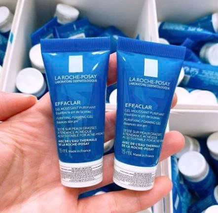  M130 -  COMBO 5 TUÝP La Roche-Posay Effaclar Purifying Foaming Gel 15ml Minisize 