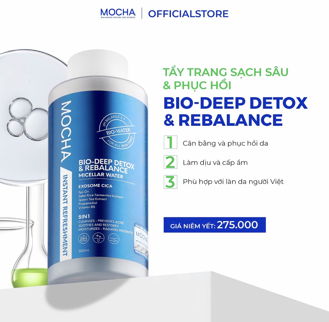  M27 - NƯỚC TẨY TRANG MOCHA 