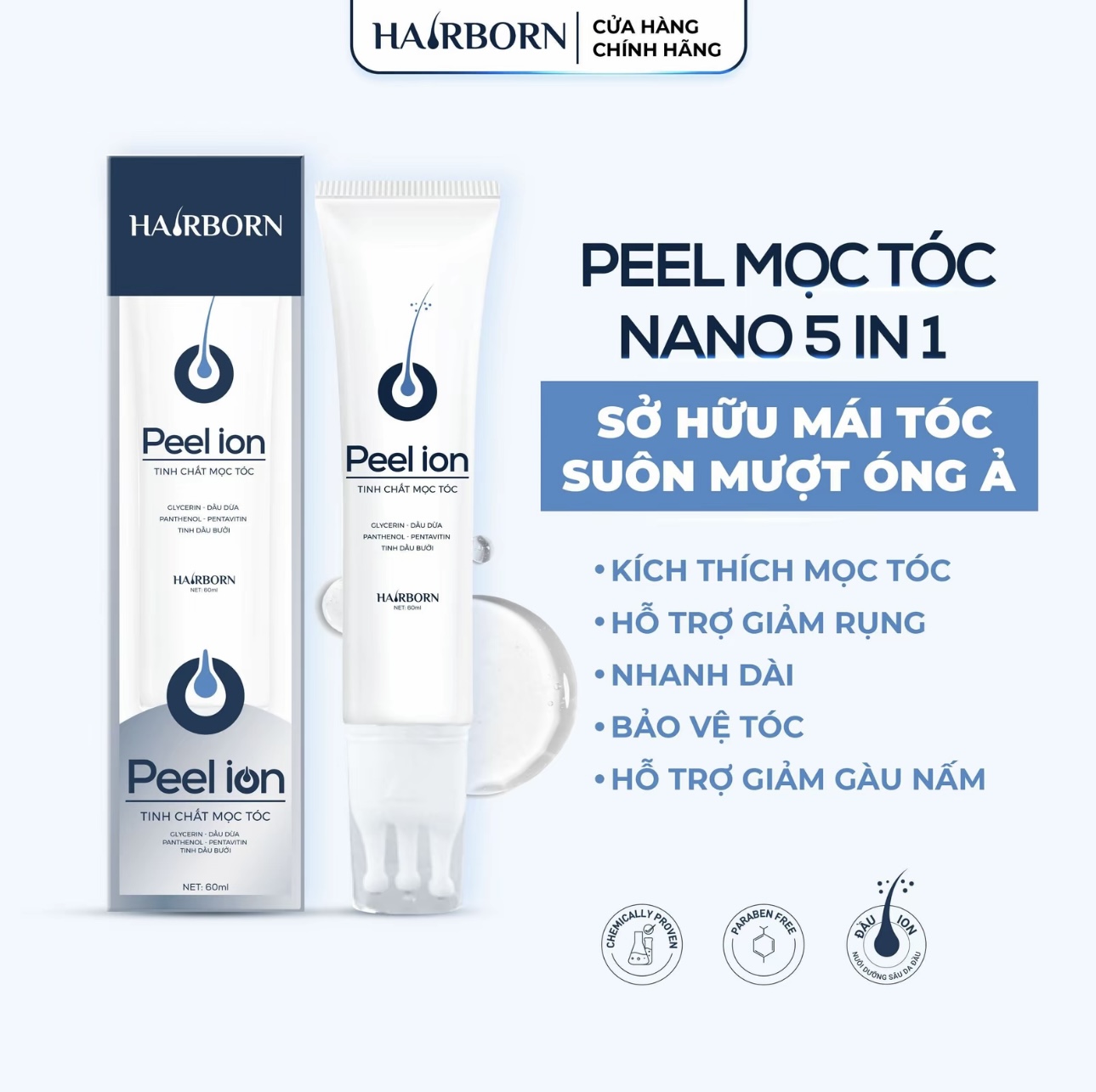  M39 - Peel lăn tóc HairBorn 