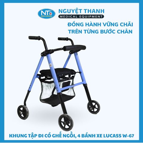 Khung Tập Đi Có Ghế Ngồi Lucass W-67