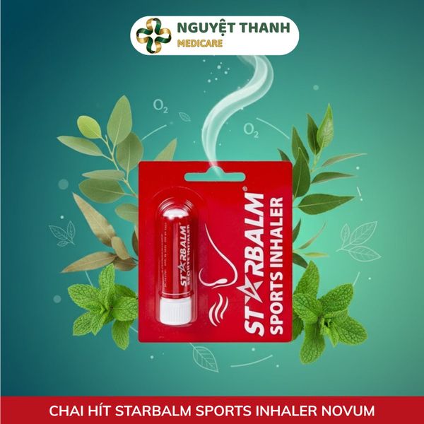 Chai Hít Starbalm Sports Inhaler Novum 1,1g Thông Mũi Chính Hãng