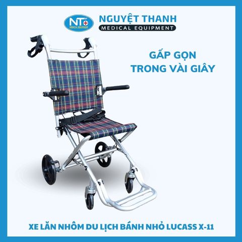 Xe Lăn Nhôm Du Lịch Bánh Nhỏ Lucass X-11
