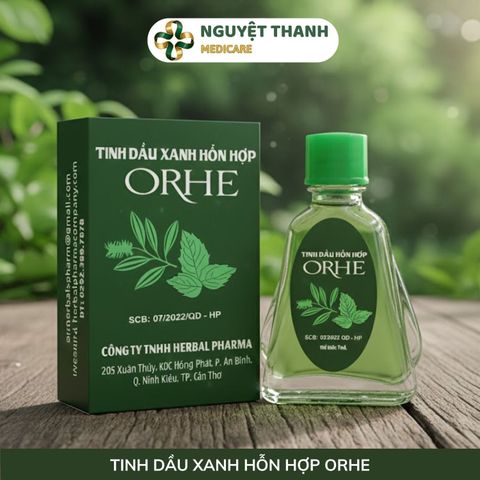 Dung Dịch Xoa Bóp Tinh Dầu Xanh ORHE Giảm Đau Hiệu Quả
