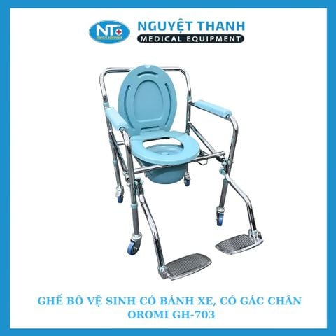 Ghế bô vệ sinh có bánh xe Oromi GH-703