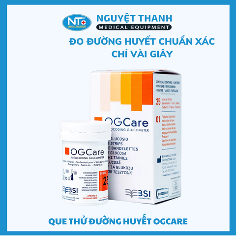 Que Thử Đường Huyết OgCare Chính Hãng Từ Ý