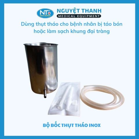 Bộ Bốc Thụt Tháo Hậu Môn Inox 2 Lít