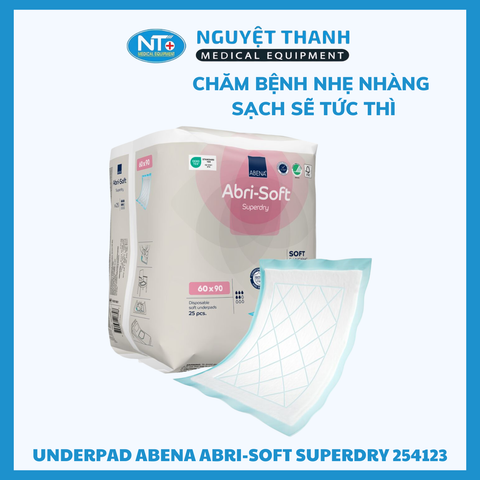 Tấm Lót Giường Abena Abri-Soft Superdry 60x90cm Thấm Hút 1500ml