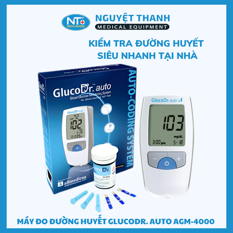Máy Đo Đường Huyết GlucoDr. Auto AGM-4000 Chính Hãng
