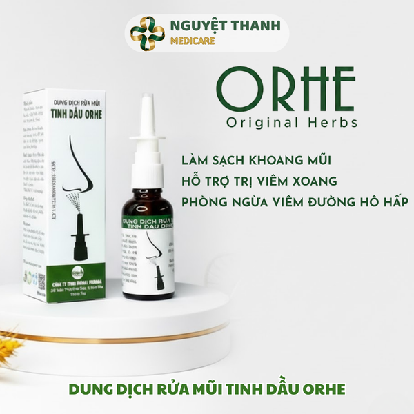 Dung Dịch Rửa Mũi Tinh Dầu Orhe 30ml Sạch Khuẩn Tự Nhiên
