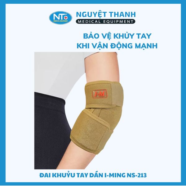 Đai khuỷu tay dán NS 213 màu đen