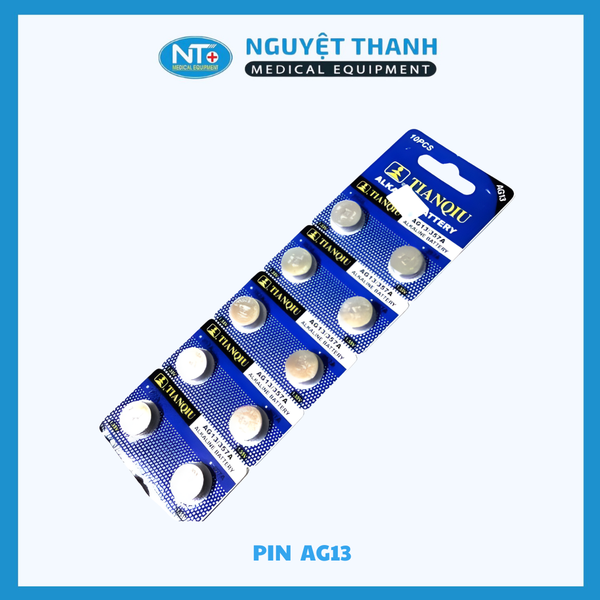 1 VỈ (10 VIÊN) Pin AG13 (trợ thính không dây TQ)