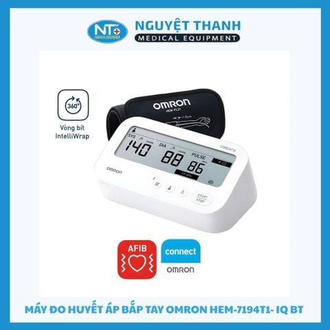 Máy đo huyết áp bắp tay Omron HEM-7194T1- IQ BT