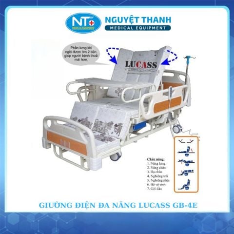 Giường Bệnh Nhân Điện Đa Năng Lucass GB-4E