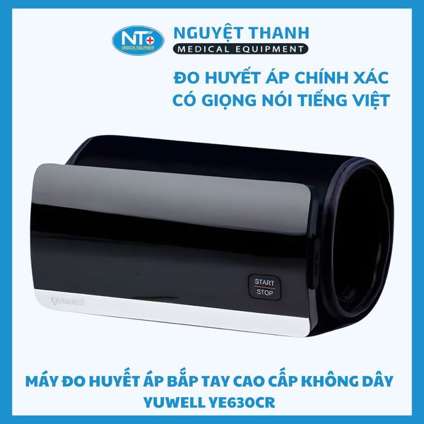 Máy Đo Huyết Áp Yuwell YE630CR Không Dây Kết Nối Bluetooth