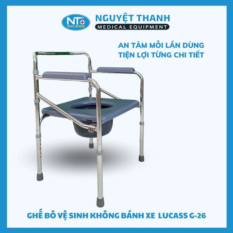 Ghế Bô Vệ Sinh Không Bánh Xe Lucass G-26