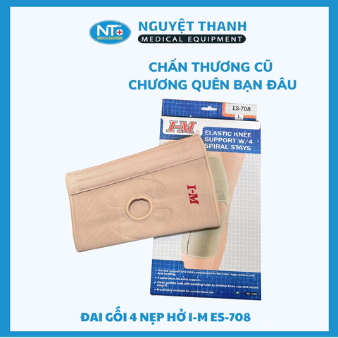 Đai Gối 4 Nẹp Hở I-M ES-708