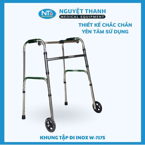 Khung tập đi Inox Lucass W-717S
