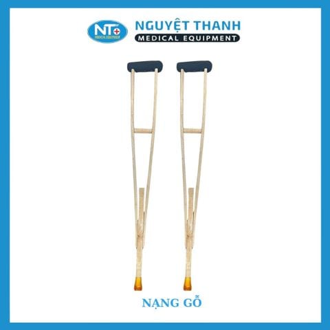 Nạng gỗ không sơn đế vàng - Đơn vị : cây