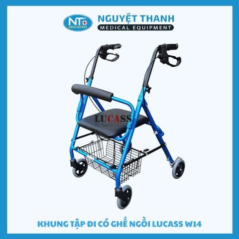 Khung tập đi có ghế ngồi Lucass W14 ( Màu ngẫu nhiên)