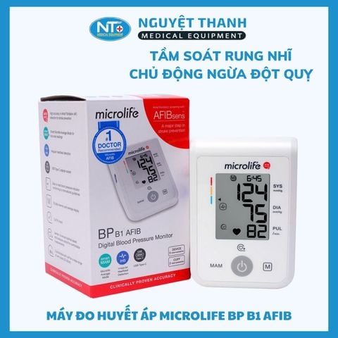 Máy Đo Huyết Áp Microlife BP B1 AFIB – Tầm Soát Rung Nhĩ, Phòng Ngừa Đột Quỵ