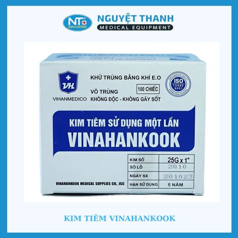 1 HỘP (100 CÂY) Kim tiêm Vina 18G 1x1/2