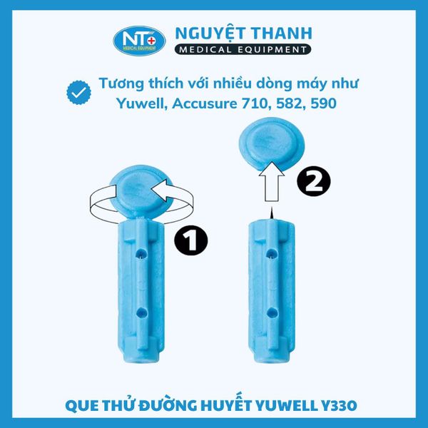 Que Thử Đường Huyết Yuwell Y330 Chính Hãng, An Toàn