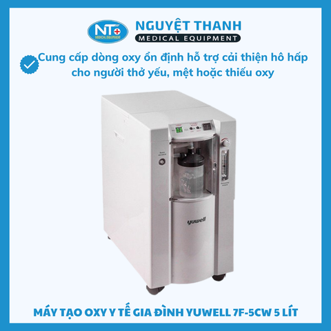 Máy Tạo Oxy Yuwell 7F-5CW 5 Lít