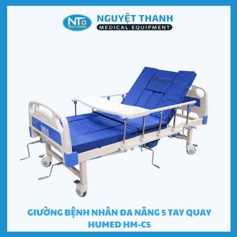 Giường Bệnh Nhân Đa Năng 5 Tay Quay Humed HM-C5