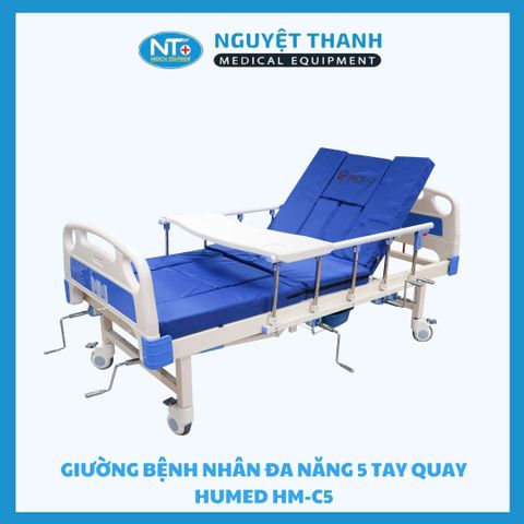 Giường Bệnh Nhân Đa Năng 5 Tay Quay Humed HM-C5