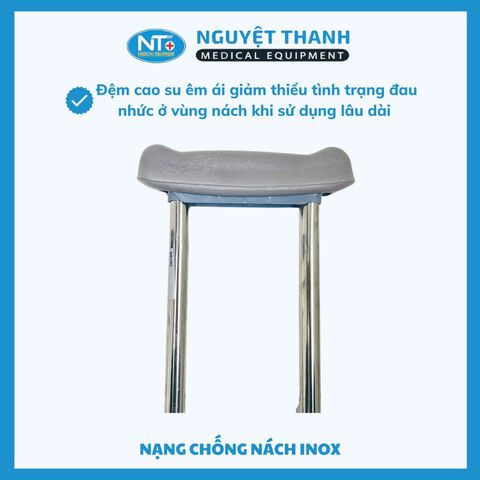 Nạng Chống Nách Inox Oromi (1 Cặp)