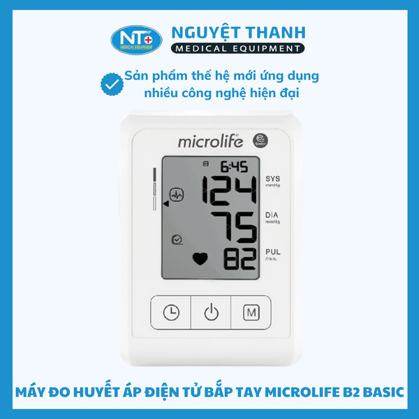 Máy Đo Huyết Áp Bắp Tay Microlife B2 Basic