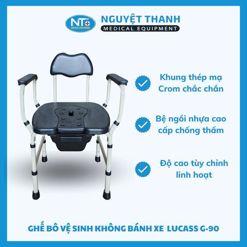 Ghế Bô Vệ Sinh Sắt Sơn Lucass G-90
