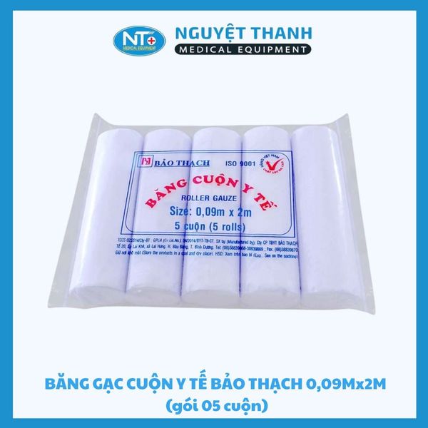Băng cuộn trắng 0.09X2 Bảo Thạch ( Gói/50 cuộn)