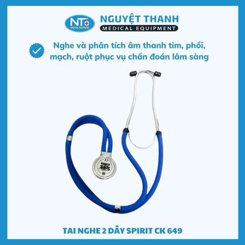 Ống Nghe Y Tế Spirit 2 Dây CK-649