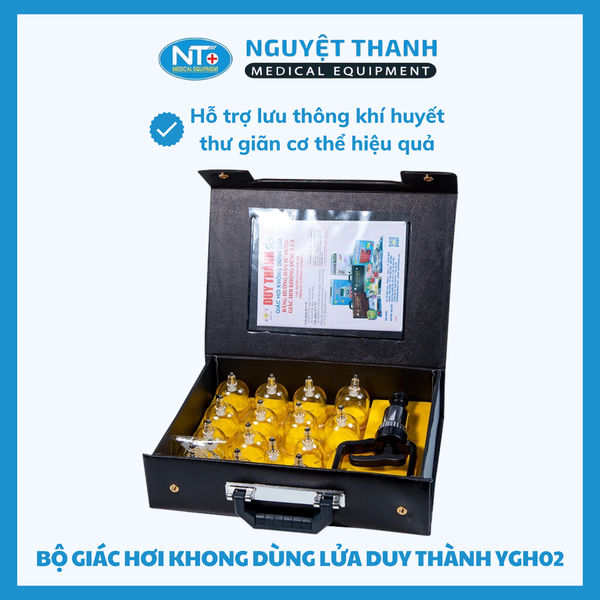 Bộ Giác Hơi Không Dùng Lửa Duy Thành YGH02 ( Vali đen)