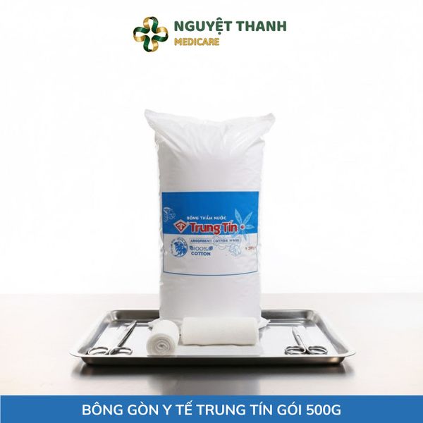 Bông Gòn Y Tế Trung Tín 100% Tự Nhiên - Thấm Hút Cực Tốt