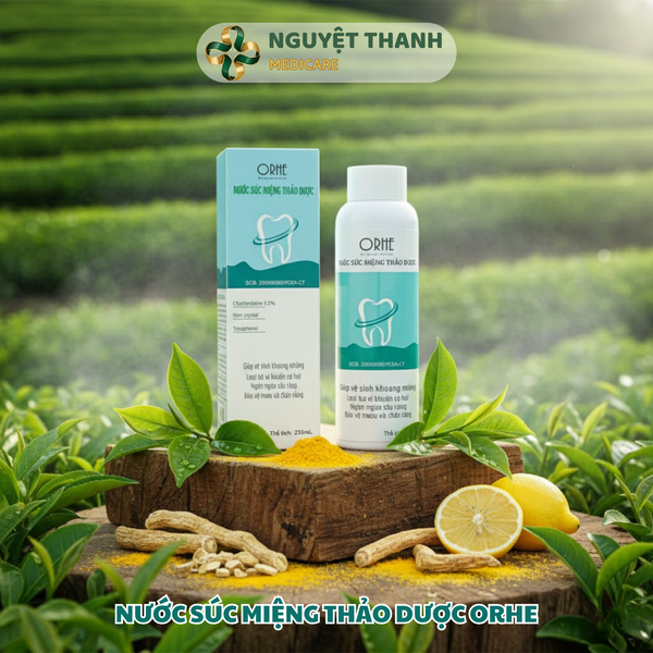 Nước Súc Miệng Họng ORHE 0.2% Sát Khuẩn, Hỗ Trợ Viêm Nướu, Đau Họng