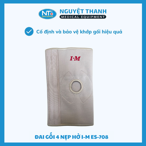 Đai Gối 4 Nẹp Hở I-M ES-708
