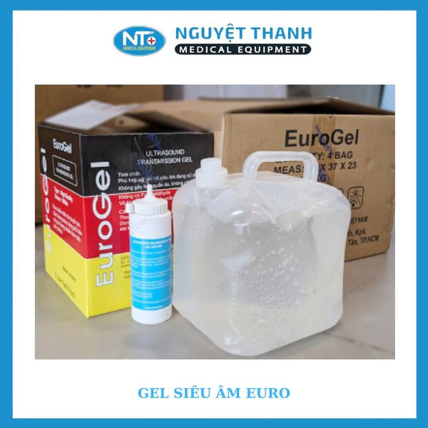 Gel siêu âm Euro trắng (4 can/thùng)