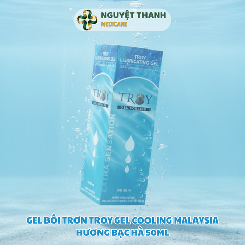 Gel Bôi Trơn Troy Gel Cooling Hương Bạc Hà 50ml Chính Hãng