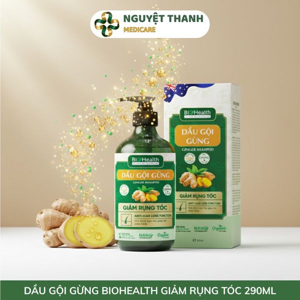 Dầu Gội Gừng BioHealth Giảm Rụng Tóc, Kích Thích Mọc Tóc Chính Hãng