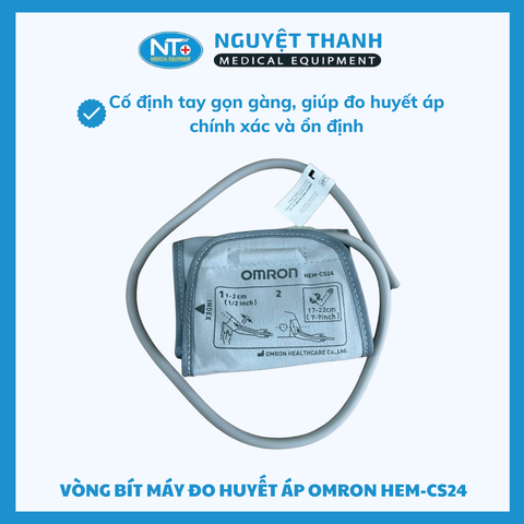 Vòng Bít Máy Đo Huyết Áp Trẻ Em Omron HEM-CS24 (17 – 22 cm)
