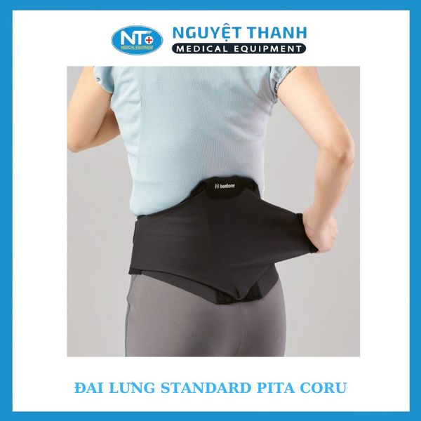 Đai lưng Standard Pita Coru size M màu đen (17cm)