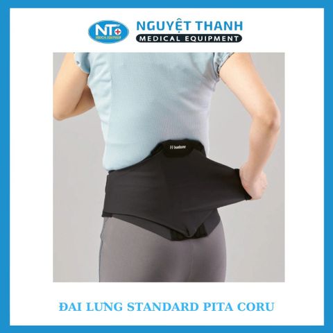 Đai lưng Standard Pita Coru size M màu đen (17cm)