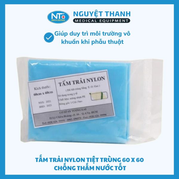COMBO 5 Tấm trải nylon vô trùng 60x60cm TL