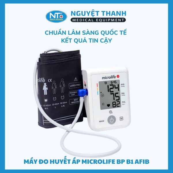 Máy Đo Huyết Áp Microlife BP B1 AFIB – Tầm Soát Rung Nhĩ, Phòng Ngừa Đột Quỵ