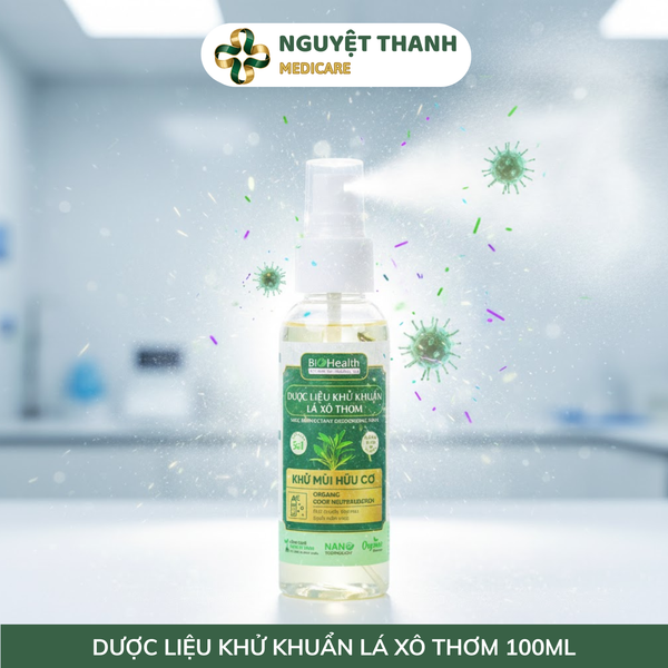 Dung Dịch Khử Khuẩn Lá Xô Thơm BioHealth 100ml Khử Mùi