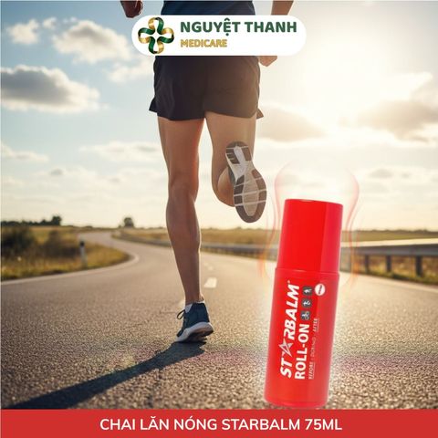 Chai Lăn Làm Nóng Starbalm Roll-On Warm 75ml, Hỗ Trợ Khởi Động Cơ